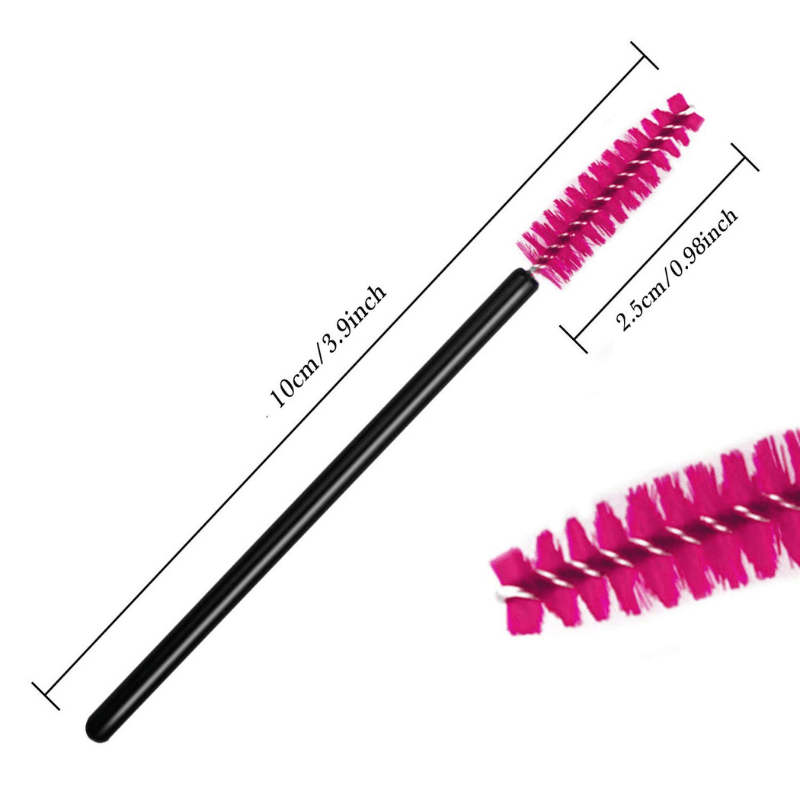 Disposable Mascara Wands  - Black Spoolie Brush Set-My Makeup Brushset