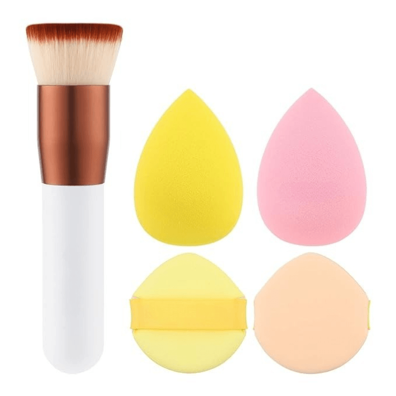 Foundation Brush With Soft Bristles For Blending Buffing-My Makeup Brushset