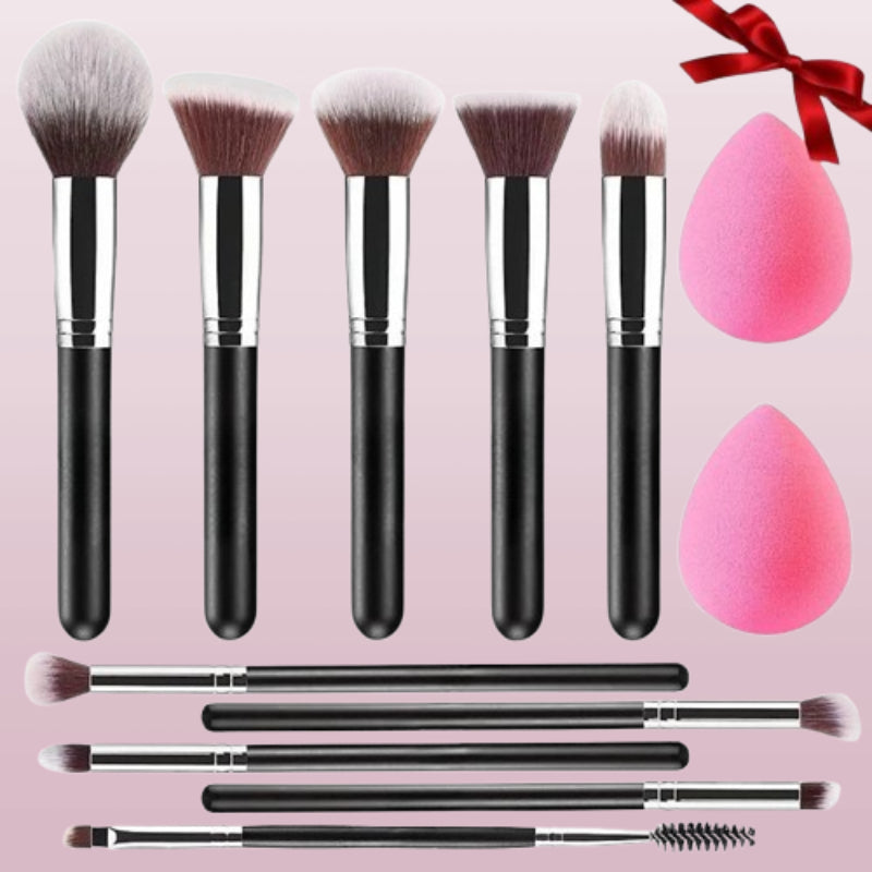 12 Piece Professional Makeup Brush Set - Vegan And Skin-Friendly-My Makeup Brushset