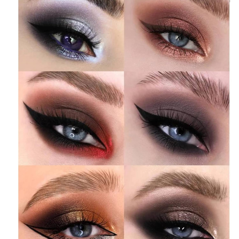 Glitter Shimmer Eyeshadow Palette For 12Color Bold Look-My Makeup Brushset