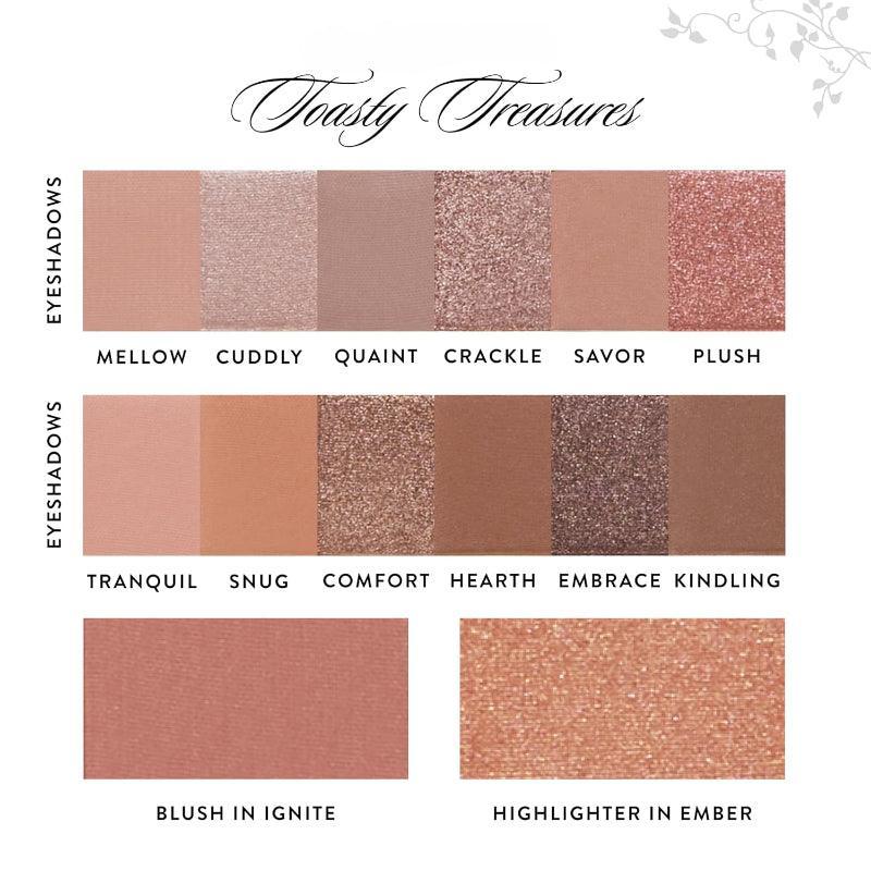 12 Multi-Finish Eyeshadow Palette with Blush And Highlighter-My Makeup Brushset