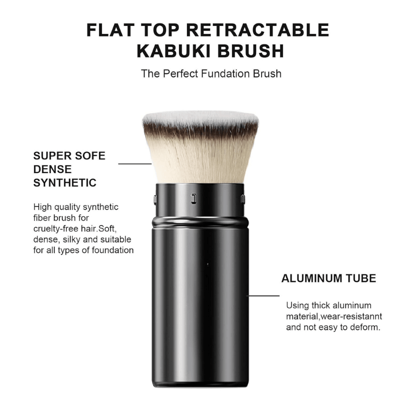 Retractable Kabuki Brush Travel Friendly Makeup Tool-My Makeup Brushset