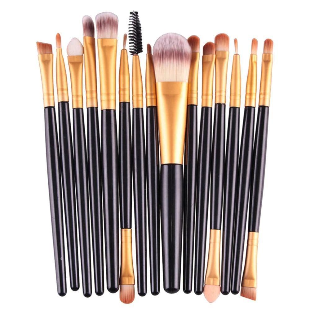 15 Pcs Makeup Brush Set – Soft Bristle Brushes for Flawless Makeup-My Makeup Brushset