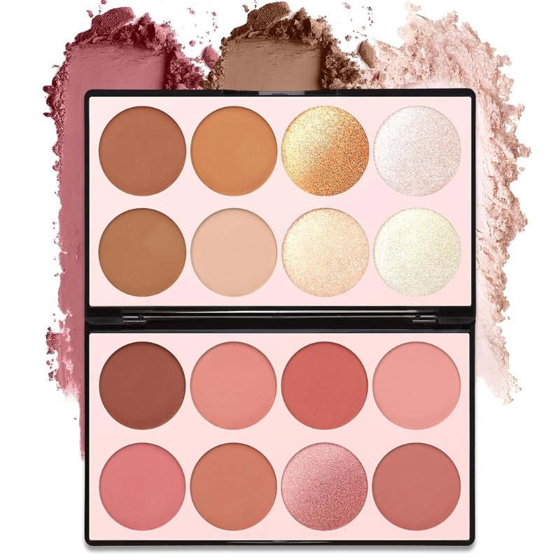 16 Color Blush Palette Makeup Kit For Cheek Contouring-My Makeup Brushset