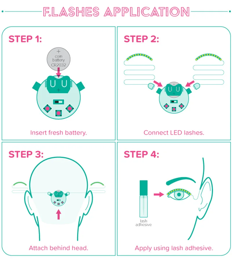 Image result for Waterproof LED Lashes