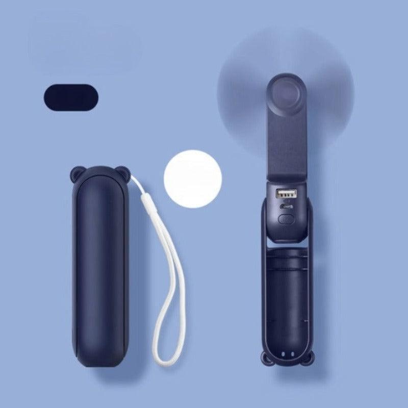 Mini Portable Electric Foldable Fan – The Ultimate Cooling Companion-My Makeup Brushset