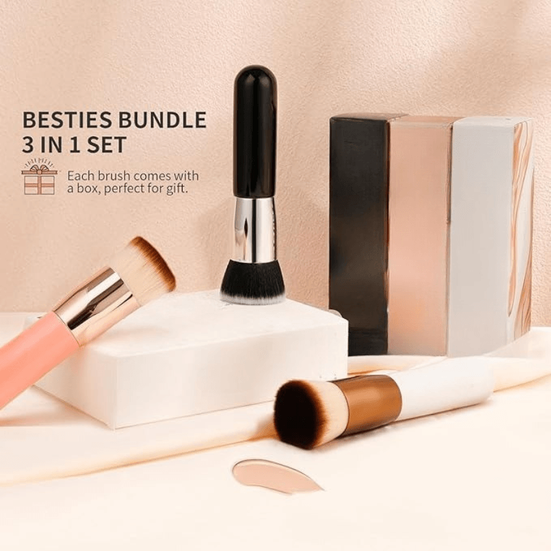 Foundation Brush With Soft Bristles For Blending Buffing-My Makeup Brushset