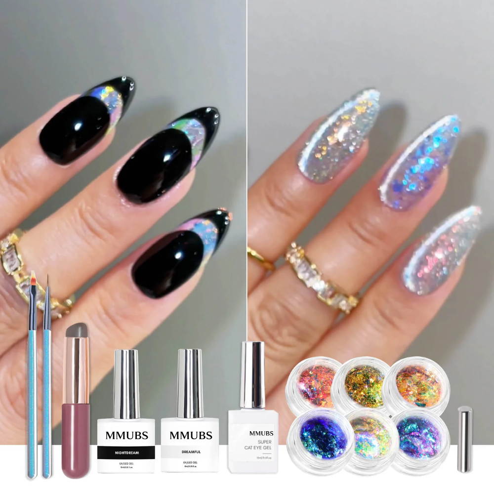 Opal Glam French Tip IG Nail Art Kit Set