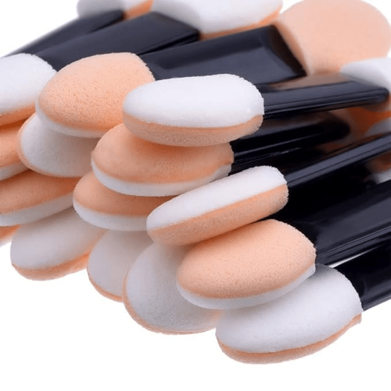 100 Pack Disposable Dual Sided Eyeshadow Applicator Brushes-My Makeup Brushset