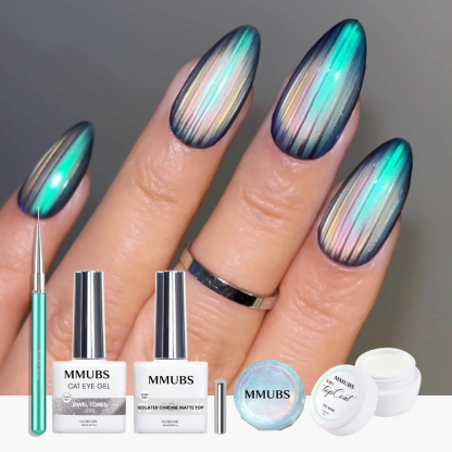  Aurora Shine MMUBS Ribbed Glass IG Nail Kit Set
