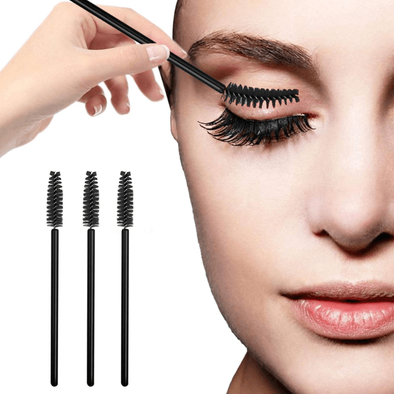 Disposable Mascara Wands  - Black Spoolie Brush Set-My Makeup Brushset