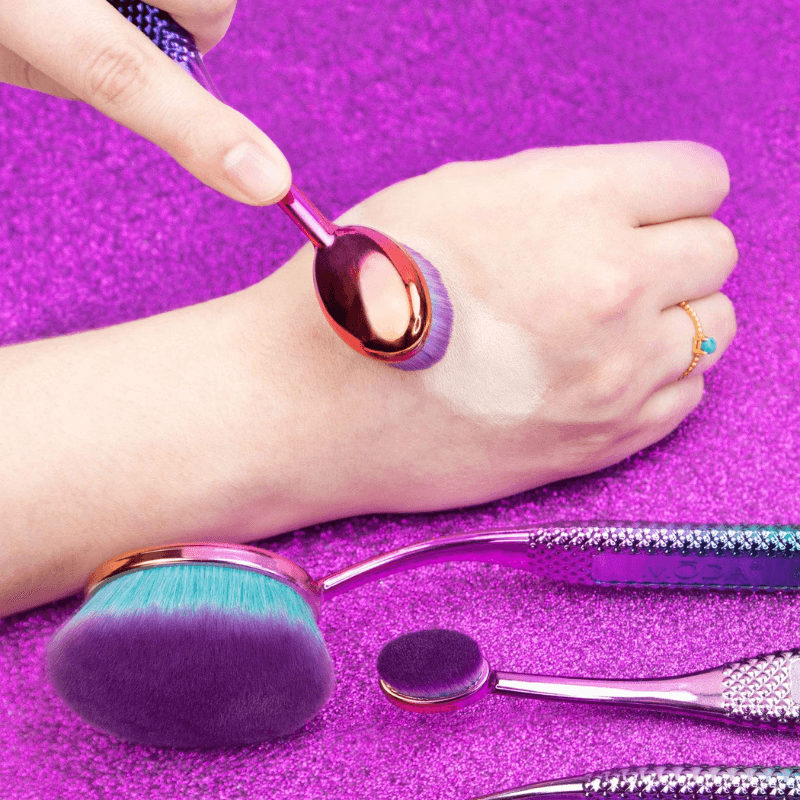 4 Piece Face Makeup Brush Set For Blending And Application-My Makeup Brushset