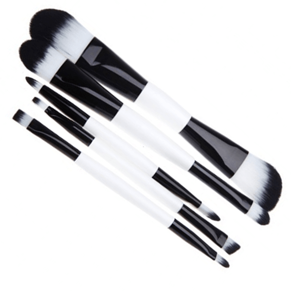 Dual Side Portable Brush Set - 5 Double Sided Brushes-My Makeup Brushset