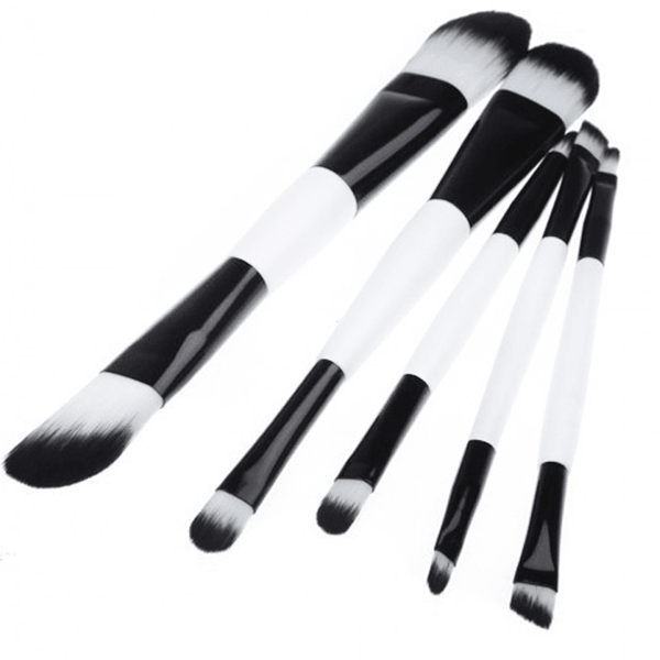 Dual Side Portable Brush Set - 5 Double Sided Brushes-My Makeup Brushset