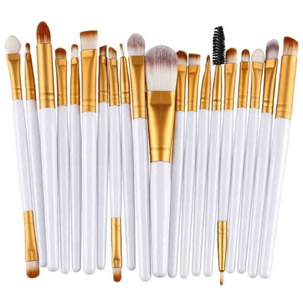 20 Piece Essential Brush Set – Perfect for Makeup Application-My Makeup Brushset