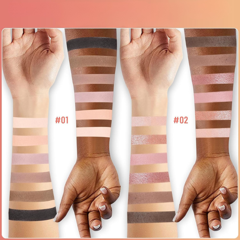 6 Color Eyeshadow Makeup Palette 2 Pieces Of Matte Shimmer-My Makeup Brushset