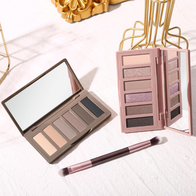 6 Color Eyeshadow Makeup Palette 2 Pieces Of Matte Shimmer-My Makeup Brushset