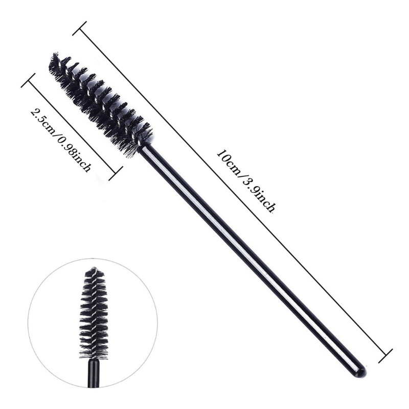 Disposable Mascara Wands  - Black Spoolie Brush Set-My Makeup Brushset