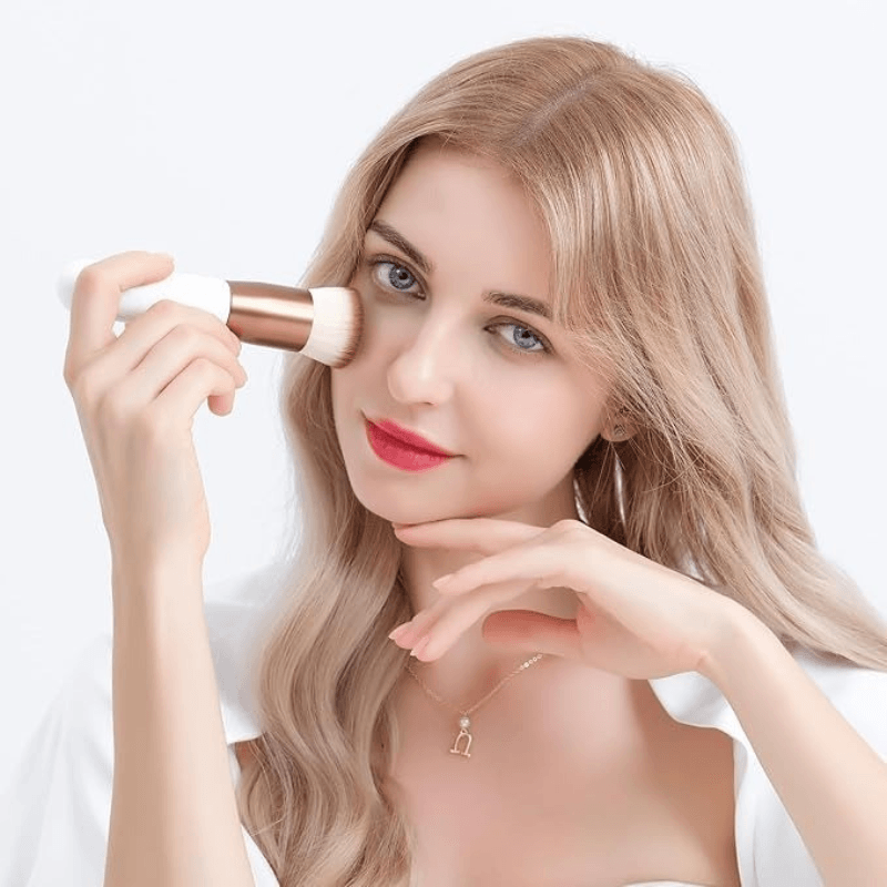 Flat Top Foundation Brush For Blending And Buffing Makeup-My Makeup Brushset