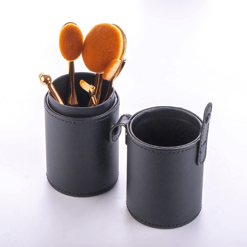 5 Piece Oval Foundation Brush Set for Liquid and Powder Makeup-My Makeup Brushset