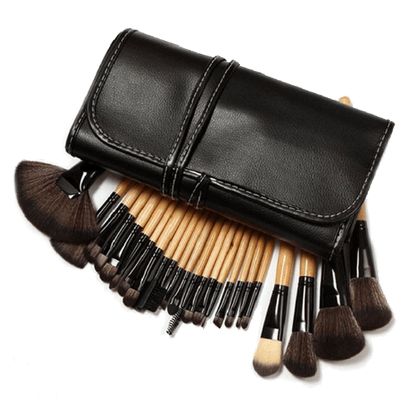 32 Piece Wooden Makeup Brush Set – Durable Wooden Handles-My Makeup Brushset