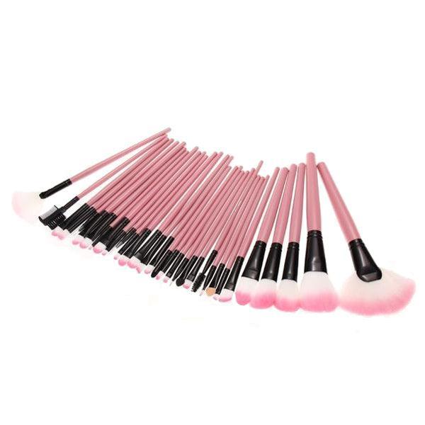 Professional Pink Makeup Brushes – Complete Cosmetic Collection-My Makeup Brushset