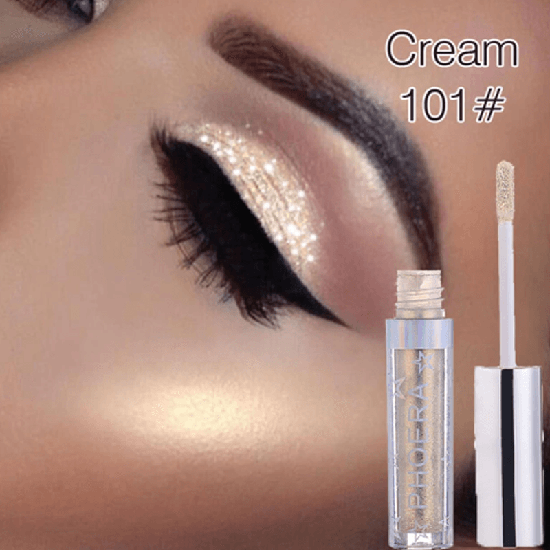 Metallic Liquid Eyeshadow – High-Pigment, Long-Lasting Shine-My Makeup Brushset