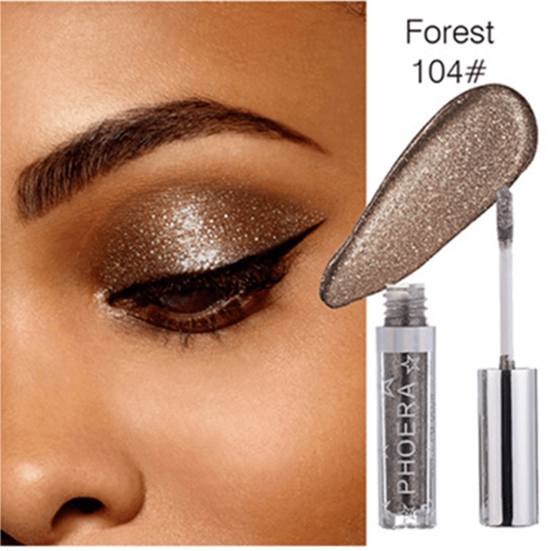 Metallic Liquid Eyeshadow – High-Pigment, Long-Lasting Shine-My Makeup Brushset