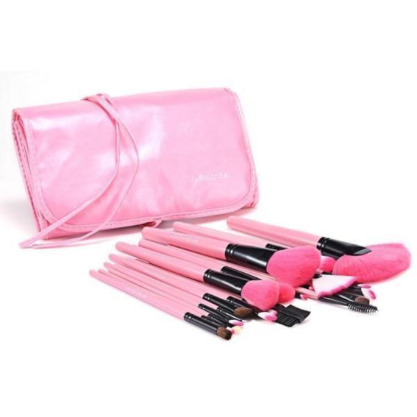 24 Piece Pink Glory Brush Set with Free Case , Make Up Brush - MyBrushSet, My Make-Up Brush Set
 - 1