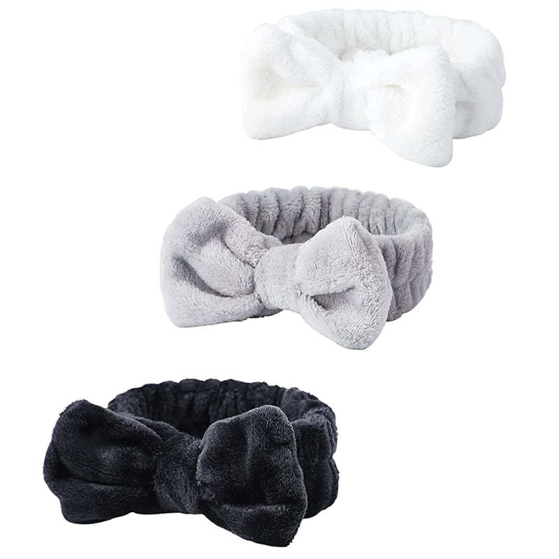 Fluffy Spa Headband Set 3 Pieces For Skincare And Makeup-My Makeup Brushset