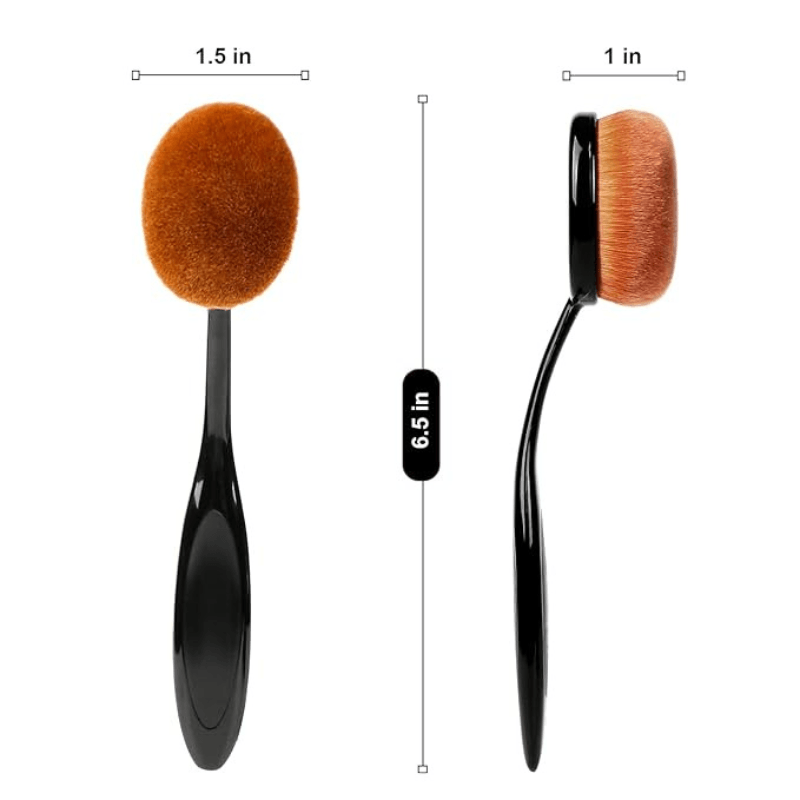 Oval Foundation Brush Flawless Application For Liquid And Powder-My Makeup Brushset