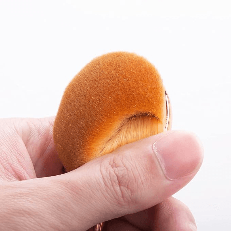 5 Piece Oval Foundation Brush Set for Liquid and Powder Makeup-My Makeup Brushset