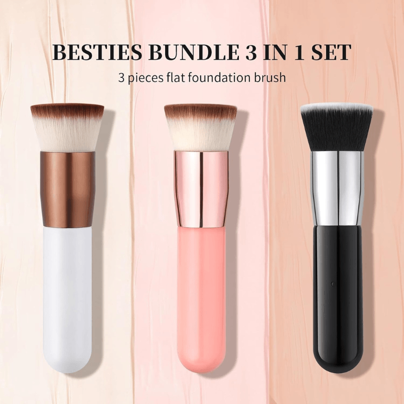 Foundation Brush With Soft Bristles For Blending Buffing-My Makeup Brushset