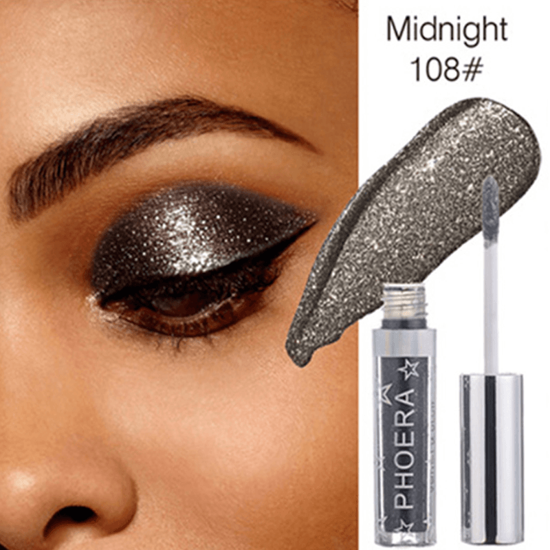 Metallic Liquid Eyeshadow – High-Pigment, Long-Lasting Shine-My Makeup Brushset