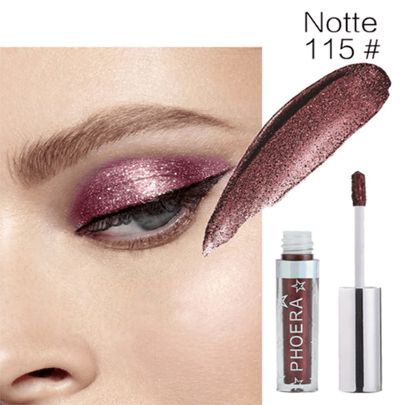 Metallic Liquid Eyeshadow – High-Pigment, Long-Lasting Shine-My Makeup Brushset