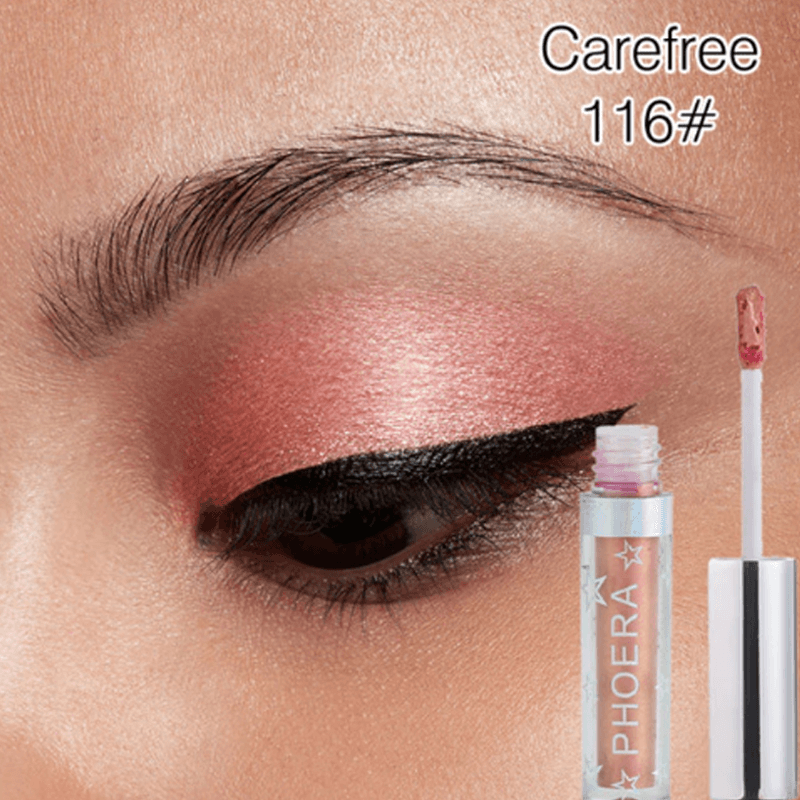 Metallic Liquid Eyeshadow – High-Pigment, Long-Lasting Shine-My Makeup Brushset