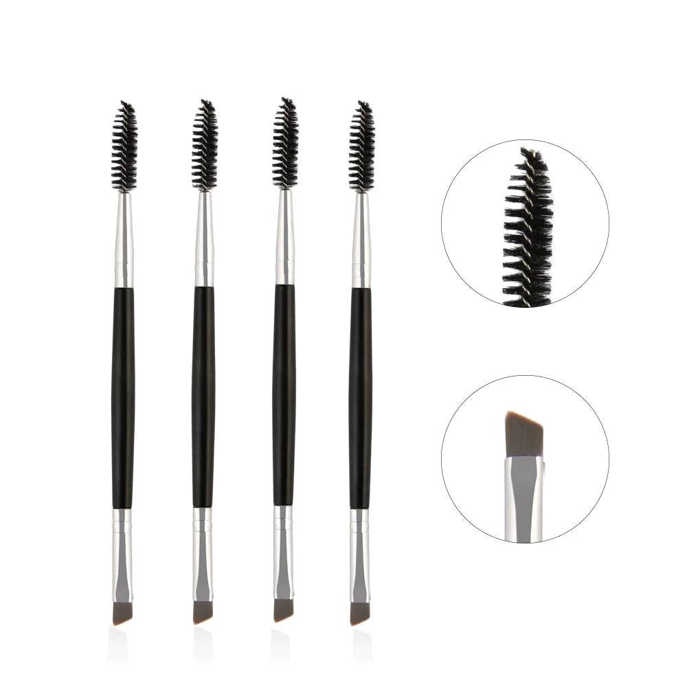 Double Ended Brush – A Tool for Perfectly Defined Brows and Lashes-My Makeup Brushset