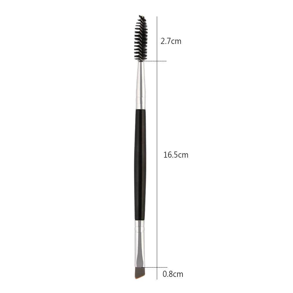 Double Ended Brush – A Tool for Perfectly Defined Brows and Lashes-My Makeup Brushset