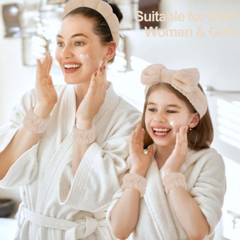 Spa Accessory Set 4 Pieces for Skincare and Beauty Routine-My Makeup Brushset