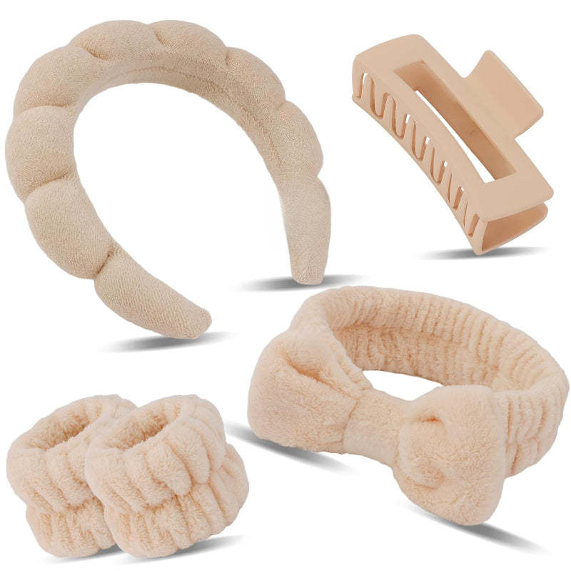 Spa Accessory Set 4 Pieces for Skincare and Beauty Routine-My Makeup Brushset