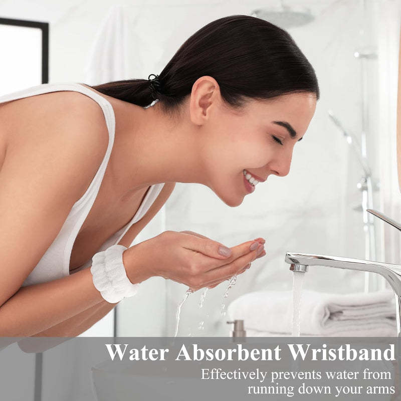 Wristband Towels 4-Piece Absorbent Set For Skincare Beauty-My Makeup Brushset