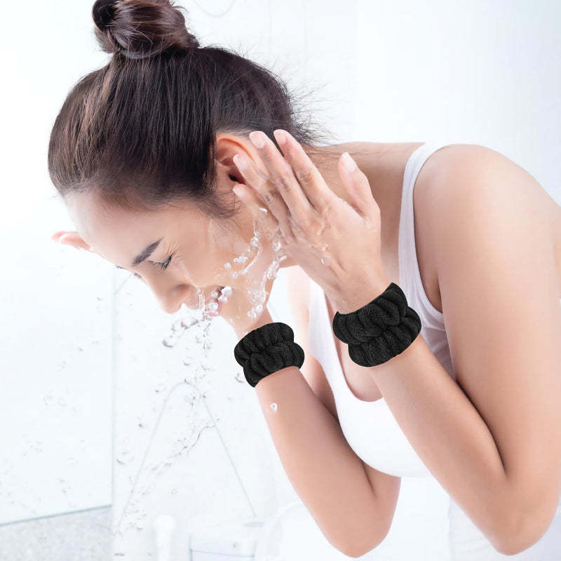 Wristband Towels 4-Piece Absorbent Set For Skincare Beauty-My Makeup Brushset