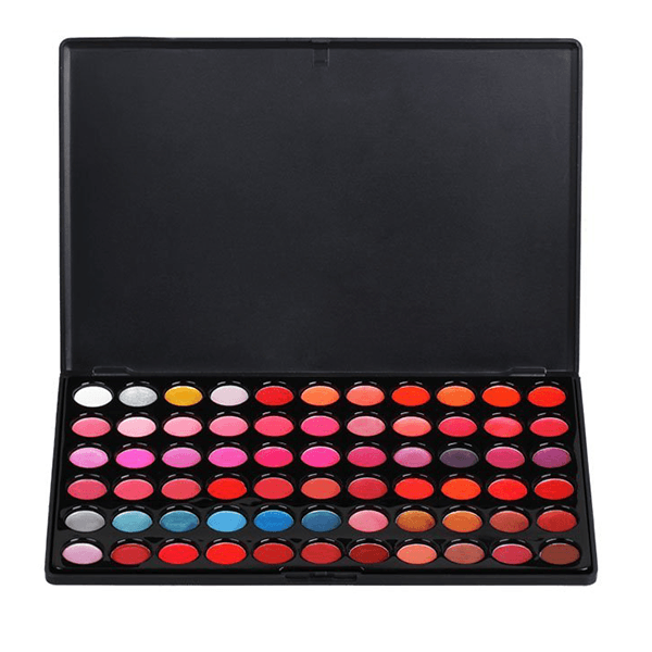 66 Colors Lip Stick Palette – Matte and Glossy Shades-My Makeup Brushset