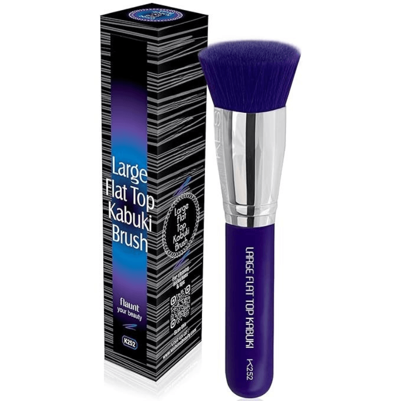 Flat Top Kabuki Brush - Perfect For Liquid Cream And Powder-My Makeup Brushset