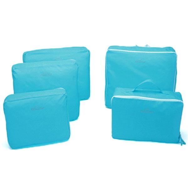 5 Piece Travel Bag Organizer Set – Space-Saving Packing Cubes-My Makeup Brushset