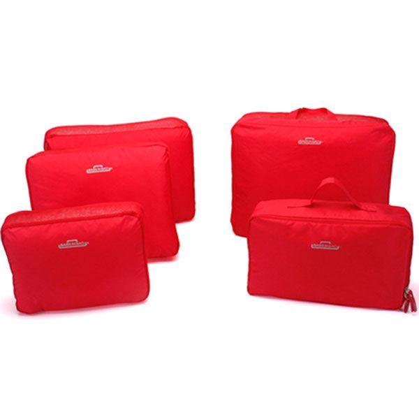 5 Piece Travel Bag Organizer Set – Space-Saving Packing Cubes-My Makeup Brushset