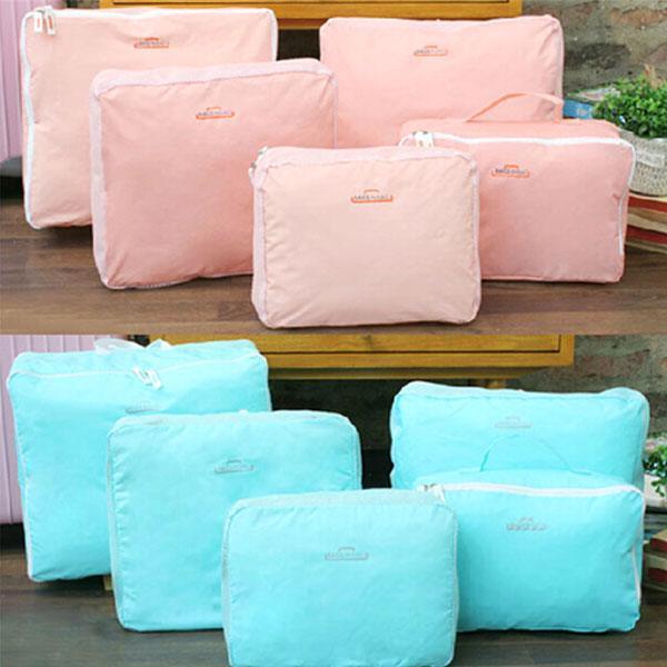 5 Piece Travel Bag Organizer Set – Space-Saving Packing Cubes-My Makeup Brushset