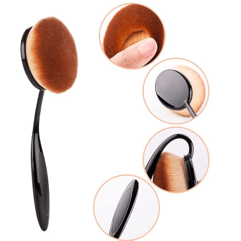 Oval Foundation Brush Flawless Application For Liquid And Powder-My Makeup Brushset