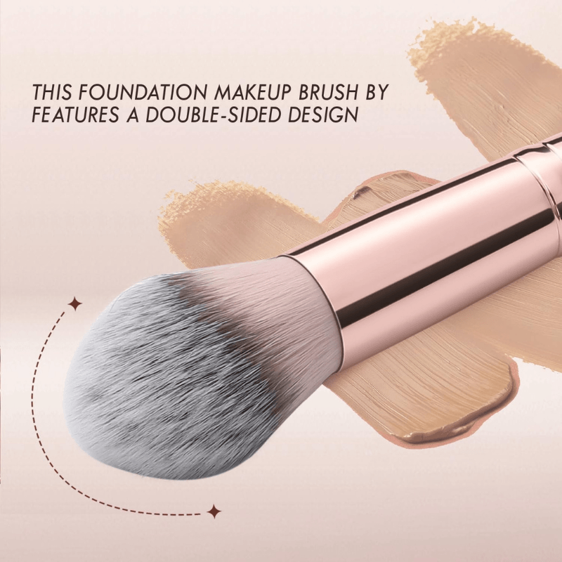 Double Ended Brush - Professional Makeup Foundation Contour Brush-My Makeup Brushset