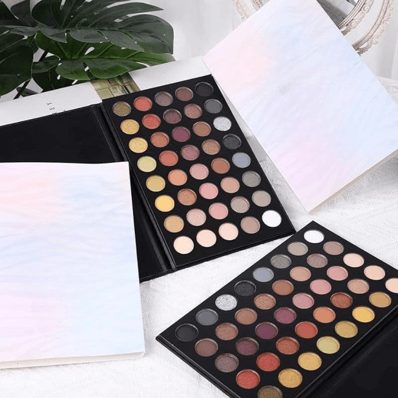 Neutral Smokey Eyeshadow Palette With 40 Pigmented Shades-My Makeup Brushset